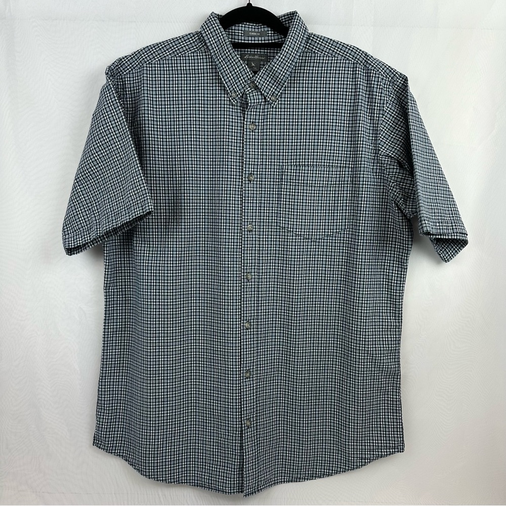 Eddie Bauer Classic Fit Men’s Button Down Shirt Sleeve Shirt Size TXL